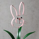 thumbnail of Hase BUNNY Osterhase Beetstecker Gartendeko H: 61,5cm rosa