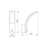 thumbnail of 20w LED Außenleuchte Außenlampe Fassadenleuchte mit Bewegungsmelder IP54 Schwarz
