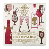 thumbnail of Sovie HORECA Serviette Celebration in Champagner-Bordeaux aus Linclass® Airlaid 40 x 40 cm, 50 Stück - Wein Feier Geburtstag Anstoßen