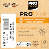 thumbnail of METRO Professional - 200 sets de table jetable en papier satiné gaufré - Format 30X40 cm - rayé rose/mauve.