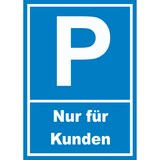 thumbnail of Kunden Parkplatz Schild nur für Kunden A2 (420x594mm)