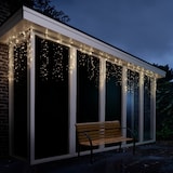 thumbnail of LED Lichtervorhang Eisregen 16 Stränge Icicle warmweiß 3,75m Innen/Außen