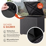 thumbnail of CASARIA® Polyrattan Auflagenbox Kissenbox Gartentruhe 318 L Schwarz