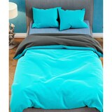 thumbnail of Teddyplüsch Winter Bettwäsche 200x220 Petrol Türkis Grau 3 teilig flauschig warm