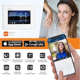 thumbnail of Balter EVO Video-Türsprechanlage mit App für Einfamilienhaus mit 1x 7 Zoll Monitor Silber Schwarz