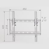 thumbnail of tectake Soporte de pared inclinable para TV de 26" a 75" (66-191 cm), VESA 400 x 400, soporta hasta 60 kg  Negro