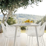 thumbnail of Gartenstuhl / Esszimmerstuhl BEGIO L Kunststoff weiß hjh LIVING