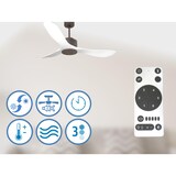 thumbnail of Ventilador de Techo ø132 cm con Wifi Reversible Hypersilence para 35 m² Tonga D132 C02 65314 Chocolate