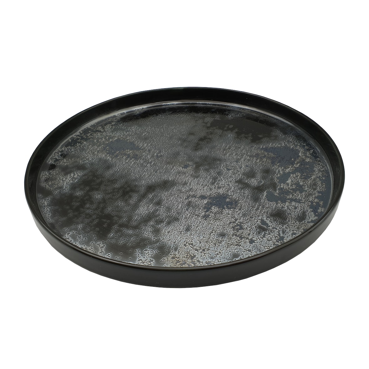 In Situ - Assiette Darkaé à bord droit en porcelaine 25cm x4