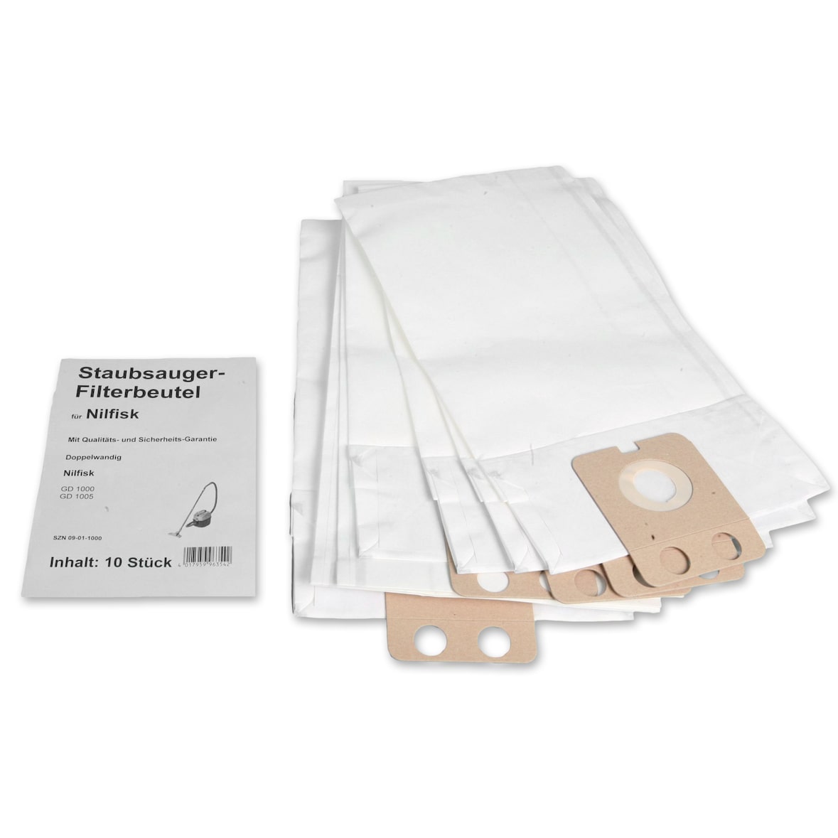 10 Staubsaugerbeutel passend für Nilfisk GD 111, 710, 910, 911, 1000, 1005