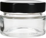 thumbnail of 12er Set Marmeladenglas 106ml Einmachglas Deep TO70 Deckel Schwarz Heft