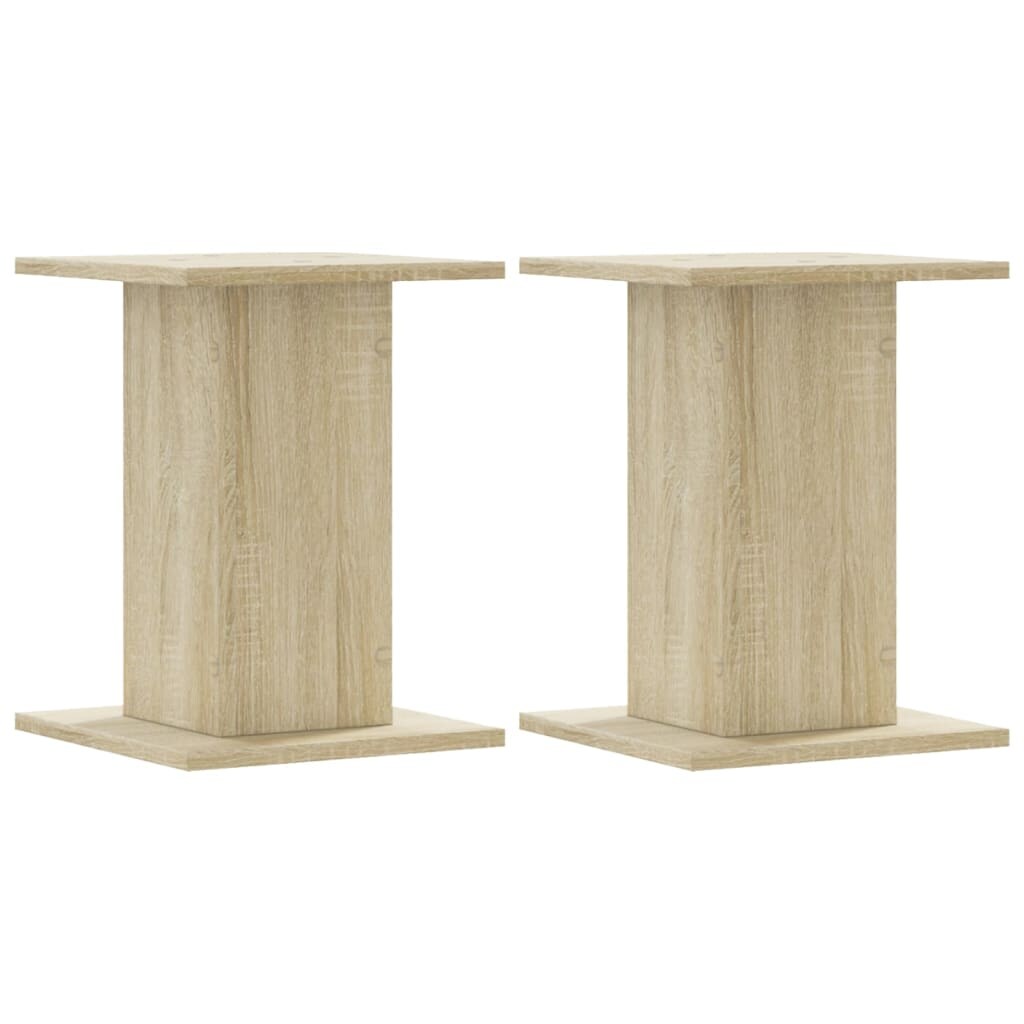 Helloshop26 - Pflanzenständer Blumenmöbel 2er-Set Sonoma Holzwerkstoff braun 02_0045344