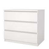 thumbnail of WellHome - Commode de Chambre avec 3 Tiroirs en coloris Blanc 77 x 50 x 71 cm - Sil White