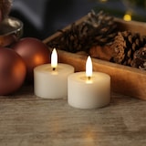 thumbnail of LED Mini Kerzen/Teelichter Thea Uyuni bis 400 Std. H: 2,8cm weiß 2St.