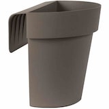 thumbnail of Balkon-Hängetopf UP, taupe Ø 25 cm,mit Wasserreservoir halbrund Taupe 25