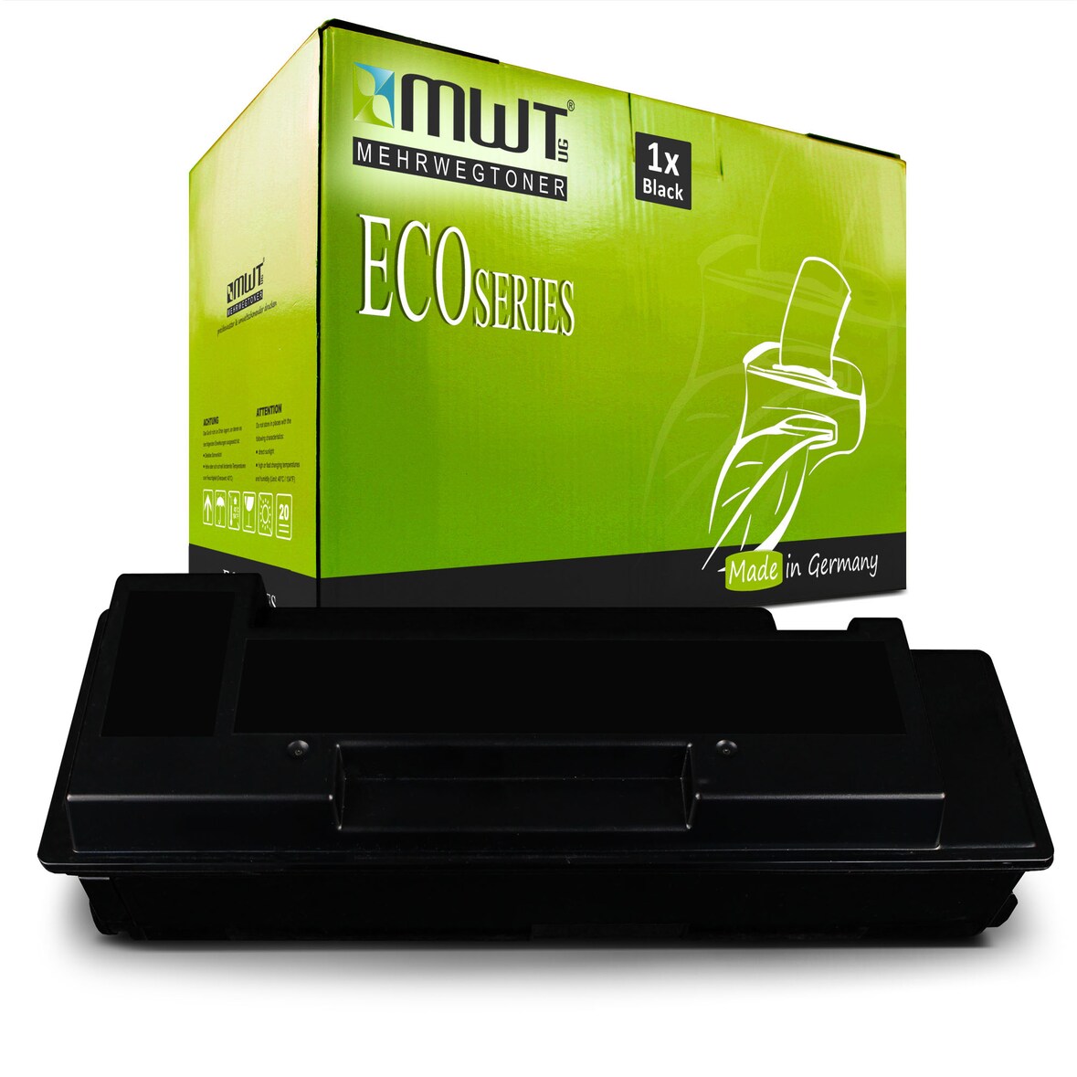 1 Mehrwegtoner kompatible Lasertoner ersetzt Kyocera 1T02ML0NL0 TK1140 Schwarz
