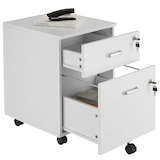 thumbnail of tectake Caisson à roulettes VAGUR 2 tiroirs  Blanc