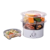 thumbnail of Vaporera Jata CV200. con 2 cestas. Capacidad: 3,5 litros. Depósito: 500 ml. Incluye recipiente para arroz o salsas. Cocina sana