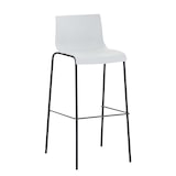 thumbnail of Set 2x Taburete Hover con Asiento de Plástico & Base de Metal Blanco/Negro