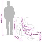 thumbnail of vidaXL Massagesessel mit Hocker Dunkelgrün Stoff