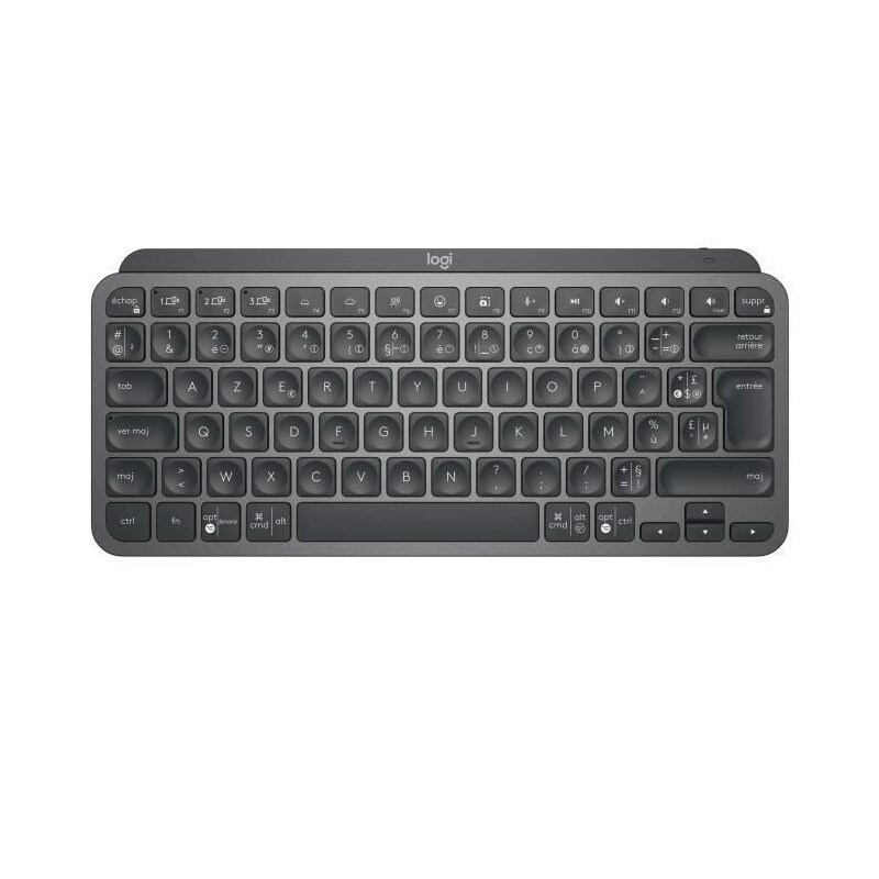 Clavier Sans Fil Logitech - Mx Keys Mini - Graphite - Compact, Bluetooth, Retroeclaire Pour Mac, Ios, Windows, Linux, Android