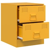 thumbnail of Tables de chevet 2 pcs jaune 34,5x39x44 cm acier – Modèle Aile