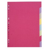 thumbnail of Coutal Jeu 8 Intercalaires Neutre Coloris Assortis A4 Carte Carte Recyclee
