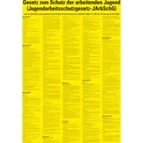 thumbnail of Schild I Aushang Jugendarbeitsschutzgesetz-JArbSchG, Kunststoff, 700x1000mm