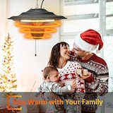 thumbnail of Stufa alogena elettrica da soffitto 1500 W Raggio di Sole Ufo Niklas