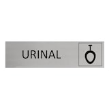 thumbnail of CombiCraft Aluminium Türschild Urinal 165x45mm mit 3M-Tape zur Befestigung, einfache Kennzeichnung von Räumen und Bereichen