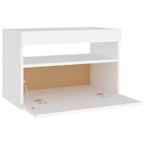 thumbnail of vidaXL Nachttisch mit LED-Leuchten Weiß 60x35x40 cm Holzwerkstoff