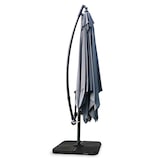 thumbnail of Verstelbare parasol van 3x3m en 4 grijze tegels om te vullen