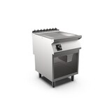 thumbnail of Mareno M1-700 elektrische Grillplatte mit 2/3 glatter und 1/3 gerippter Mattchromplatte, 60cm