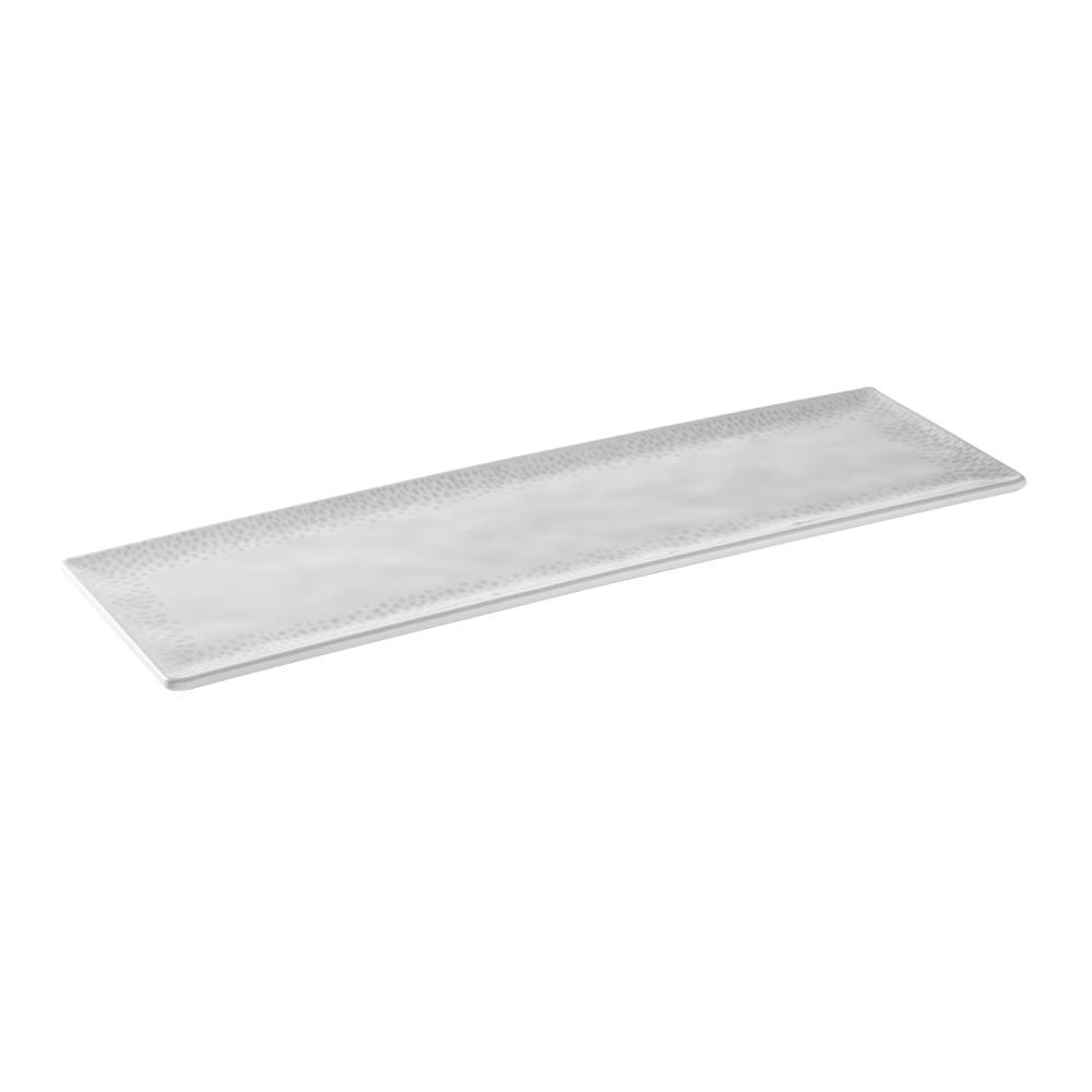 APS GN 2/4 FOOTMARK-dienblad - melamine, 53 x 16,2 cm, wit/grijs, GN-systeem, vaatwasmachinebestendig