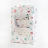 thumbnail of Conjunto de lençóis estampados de inverno de 4 peças 150 flanela algodão extra macio Rin Naturals