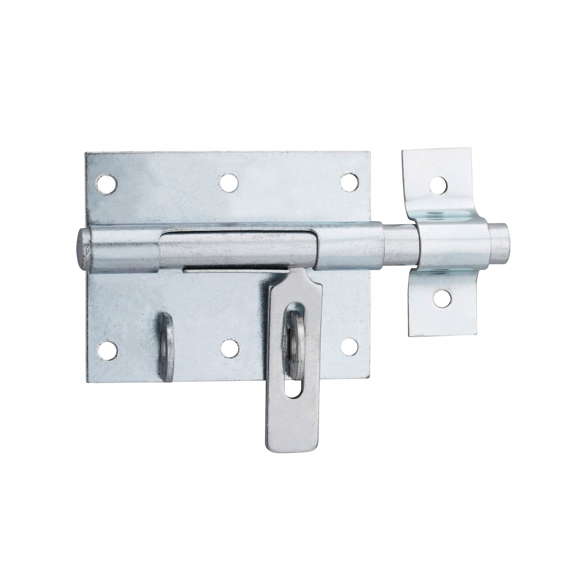 Targette, pêne Ø 12mm, porte-cadenas, acier - THIRARD