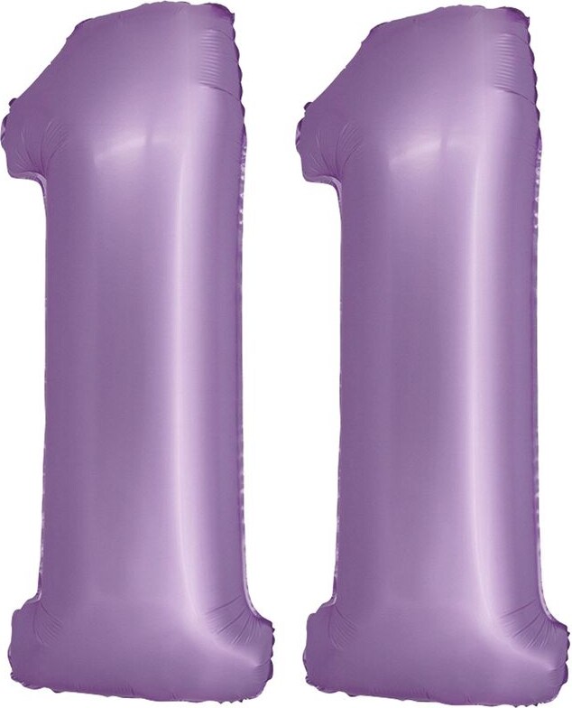 XL Folienballon lavendel Zahl 11