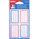 thumbnail of agipa Buchetiketten, weiß/blau, 33 x 53 mm, liniert