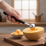 thumbnail of 15Ømm Edelstahl-Pariserlöffel, ergonomisch, leicht zu reinigen - Equipementpro