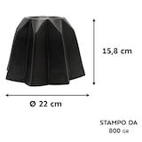 thumbnail of Vespa Stampo Pandoro Antiaderente Alluminio, Nero, cm 22x16 h