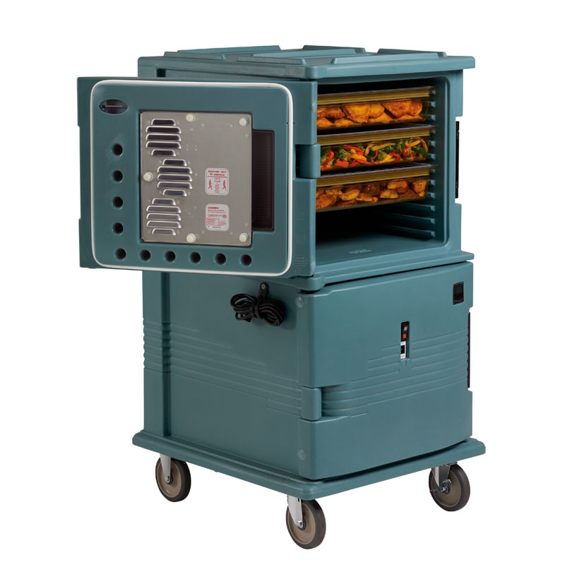 Cambro ULTRA CAMCART® H-SERIES thermocontainer voor 16x GN1/1-100mm bakjes met verwarming, leiblauw, 1 st. in doos - UPCH16002401