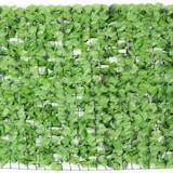 thumbnail of Balkonsichtschutz N77, Sichtschutz Windschutz Verkleidung für Balkon Terrasse Zaun ~ 300x100cm Blatt hell