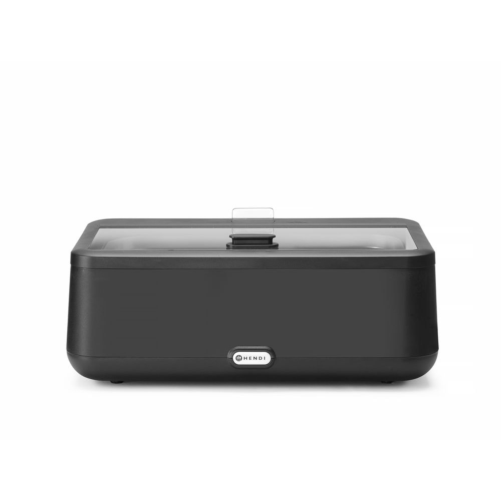 Scaldavivande Uniq con display digitale da 700 W e porta-cartellini in nero