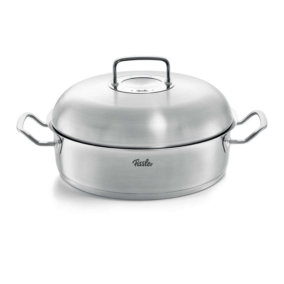 Fissler - Original Profi Collection - Rostiera rotonda con coperchio alto in acciaio 28 cm