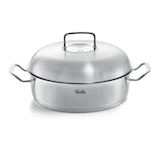thumbnail of Fissler - Original Profi Collection - Rostiera rotonda con coperchio alto in acciaio 28 cm