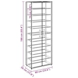 thumbnail of vidaXL Schuhschrank Creme 60x30x166 cm Stoff