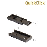 thumbnail of WAGNER Tischverbinder/Möbelverbinder T-CONNECT 2tlg. Set - 30 x 70 x 10 mm, Kunststoff schwarz, zum Schrauben - 16500900