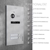 thumbnail of HD Video Türsprechanlage mit App für 2 Familienhaus, 2x Monitor, Balter EVO HD WLAN Silber/Schwarz