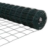 thumbnail of vidaXL Zaun mit Pfosten Grün 0,6 x 25 m Stahl und PVC