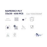 thumbnail of Prägeserviette, 33x33 cm, 1-lagig, 1/4 Falz